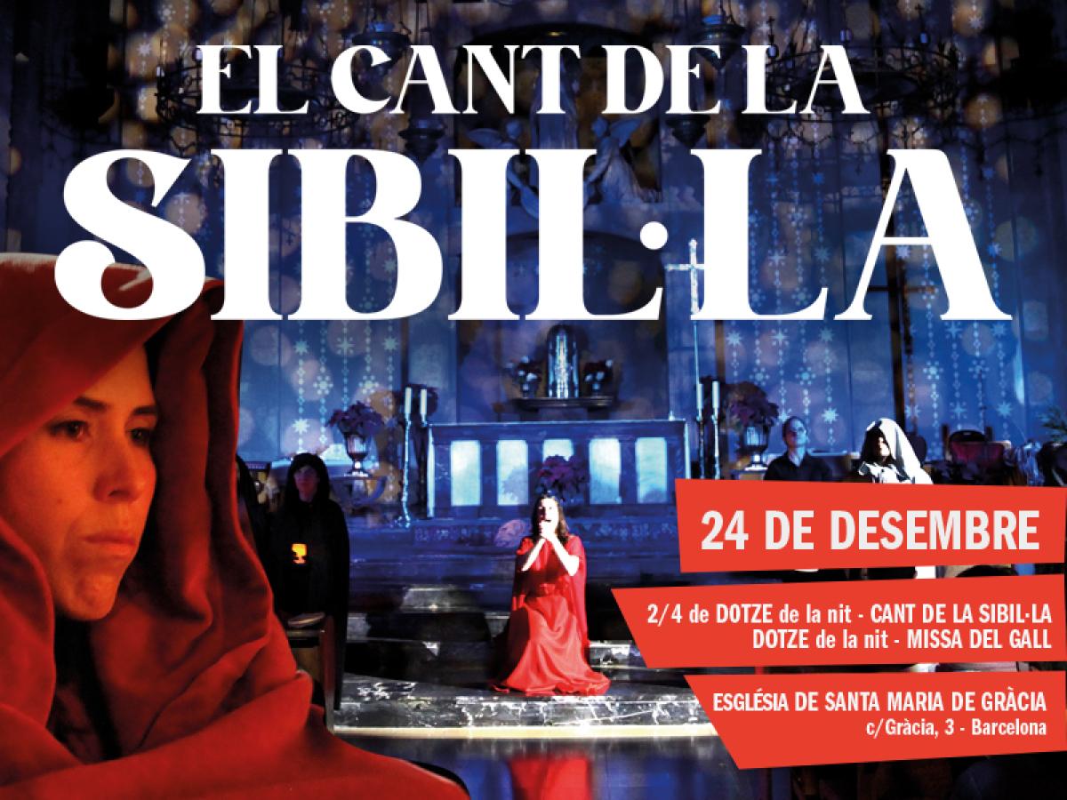 Cant de la Sibil·la – 24/12/22 – 23.30 h a la Parròquia Santa Maria de Gràcia